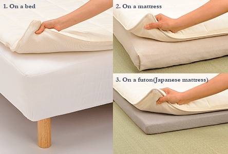 Simply place airweave on top of the bed you currently use for a better sleep.