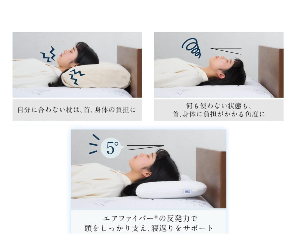 airweave pillow slim “みな実のまくら” | airweave（エアウィーヴ ...