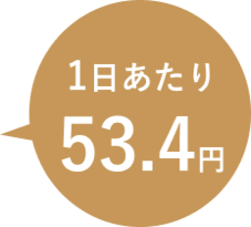 1日あたり53.4円